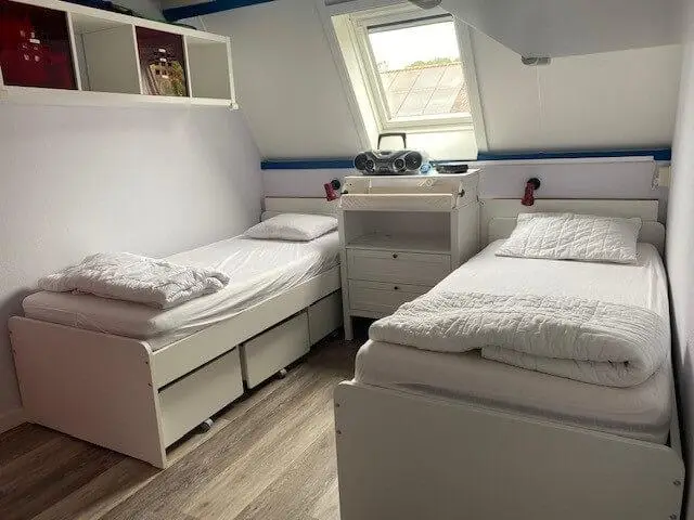 Slaapkamer vakantiehuis Bos en Duin 32 in Oostkapelle , Zeeland